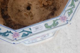 THREE CHINESE CERAMIC PLANTER POTS