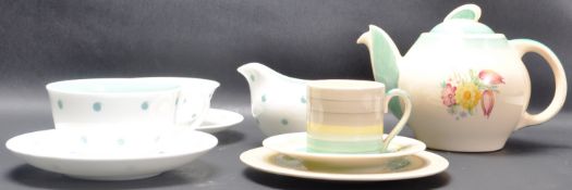 COLLECTION OF 1930'S ART DECO SUSIE COOPER TABLE WARE