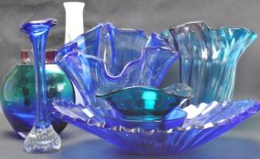 COLLECTION OF VINTAGE 20TH CENTURY STUDIO ART GLASS VASES