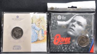 ROYAL MINT - X2 PRESENTATION UNCIRCULATED £5 COINS