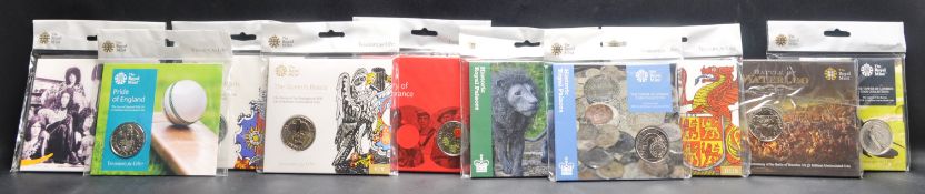 THE ROYAL MINT - COLLECTION OF £5 PRESENTATION UNCIRCULATED COINS