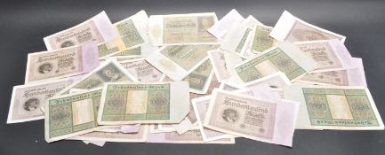 COLLECTION OF 1920S WEIMAR REPUBLIC GERMAN BANK NOTES