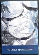 COINS - 50 PENCE SPORTS ALBUM WITH COINS INCLUDED