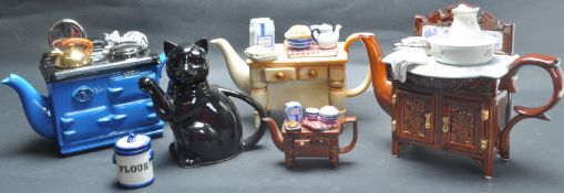 COLLECTION OF CARDEW NOVELTY TEAPOTS