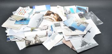 COLLECTION OF NAVAL AND MILITARY SHIPPING POSTCARDS