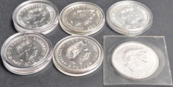 COINS - COLLECTION OF 1OZ SILVER PROOF / UNCIRCULATED