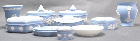 COLLECTION OF MID 20TH CENTURY WEDGWOOD JASPERWARE