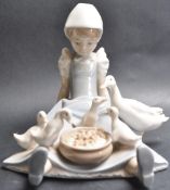 LLADRO MY HUNGRY BROOD CERAMIC FIGURINE
