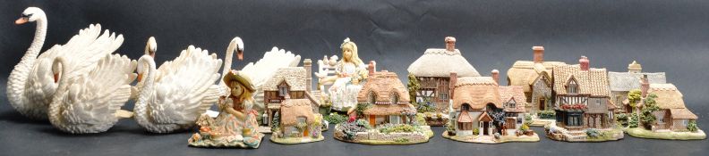 COLLECTION OF LEONARDO COLLECTION AND LILLPUT LANE FIGURINES