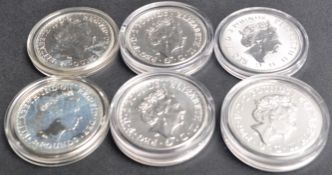 COINS - COLLECTION OF 1OZ SILVER PROOF / UNCIRCULATED
