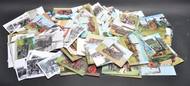 COLLECTION OF STEAM ENGINE AND TRACTION ENGINE POSTCARDS