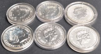 COINS - COLLECTION OF 1OZ SILVER PROOF / UNCIRCULATED