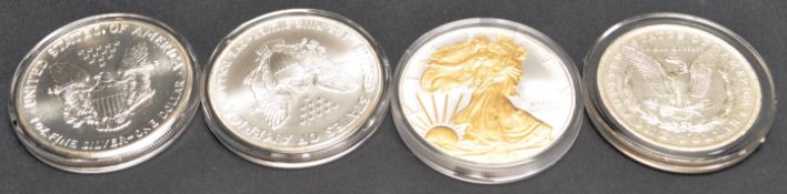 COLLECTION OF FOUR SILVER US COINS