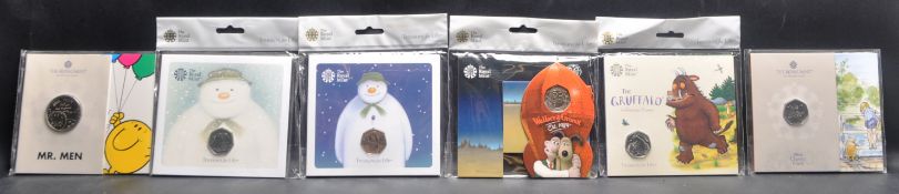 THE ROYAL MINT - ANIMATION RELATED - PRESENTATION 50P COINS