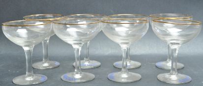 SET OF EIGHT VINTAGE 20TH CENTURY BABYCHAM GLASSES