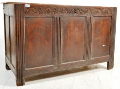19TH CENTURY VICTORIAN OAK COFFER