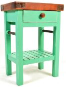 RETRO VINTAGE CIRCA 1970'S BUTCHER'S BLOCK