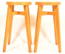 TWO MID 20TH CENTURY STOOLS BY STOE OF YUGOSLAVIA