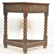 19TH CENTURY VICTORIAN OAK CREDENCE TABLE