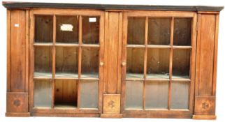 19TH CENTURY GEORGE III MAHOGANY HANGING CABINET