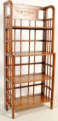 RETRO VINTAGE ORIENTAL STYLE OPEN WATERFALL BOOKCASE
