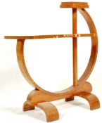 ORIGINAL 1930'S ART DECO WALNUT SMOKERS STAND