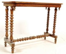 19TH CENTURY VICTORIAN MAHOGANY & WALNUT TABLE
