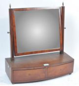 19TH CENTURY REGENCY BOW FRONT TOILET MIRROR