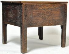 19TH CENTURY VICTORIAN CARVED OAK BOX