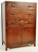 1940’S WAR TIME DARK OAK TALLBOY