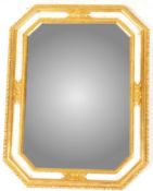 MID 20TH CENTURY BAROQUE STYLE HEXAGONAL WALL MIRROR