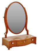 19TH CENTURY VICTORIAN TOILET MIRROR AND A TOWEL RAIL