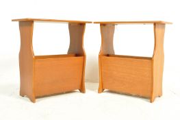 NATHAN - PAIR OF RETRO VINTAGE 1960'S TEAK WOOD COFFEE TABLES