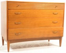 WRIGTON FURNITURE - VINTAGE TEAK WOOD CHEST OF DRAWERS