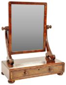 19TH CENTURY REGENCY MAHOGANY TOILET SWING MIRROR