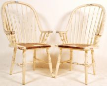 TWO 1930’S PAINTED WINDSOR STYLE CHAIRS