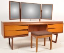 WHITE AND NEWTON - BRITISH MORDERN DESIGN - RETRO TEAK DRESSING TABLE