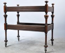 20TH CENTURY CIRCA 1940S TWO TIER OAK BUTLERS TROLLEY