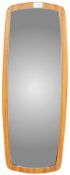 RETRO VINTAGE MID 20TH CENTURY TEAK FRAMED MIRROR