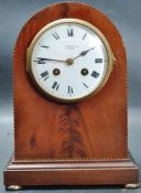 1900’S EDWARDIAN MAHOGANY INLAID MANTEL CLOCK