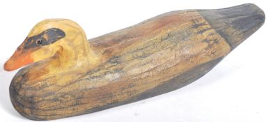 FOLK ART HAND CARVED DECOY DUCK
