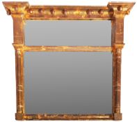 19TH CENTURY REGENCY GILT FRAMED MIRROR
