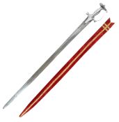 19TH CENTURY INDIAN SILVER HILTED KIRACH / TULWAR SWORD