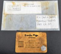 THE GREAT TRAIN ROBBERY - ORIGINAL MONOPOLY 'GO TO JAIL' CARD FROM THE FAMOUS SET