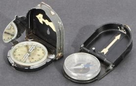 TWO WWII SECOND WORLD WAR GERMAN MADE MARCHING COMPASSES