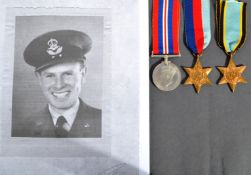 WWII MEDAL GROUP - RCAF - MIA ' CHANNEL DASH ' - BOMBER COMMAND