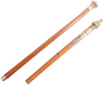 20TH CENTURY BRITISH SWAGGER STICK & GERMAN STAFF BATON