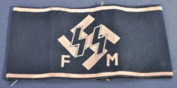 WWII SECOND WORLD WAR THIRD REICH NAZI SS ARMBAND
