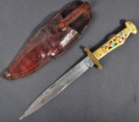 19TH CENTURY JOSEPH RODGERS NO.6 FOLDING KNIFE & SCABBARD