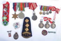 WWII SECOND WORLD WAR DANISH MEDAL GROUP & RELATED BADGES